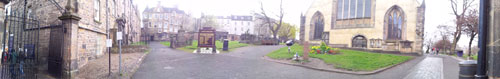 Panoramica 1 del cimitero di Greyfriars 