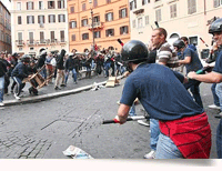 Nuovi scontri a Roma 