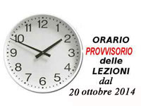 Orario provvisorio Liceo dal 20-10-2014